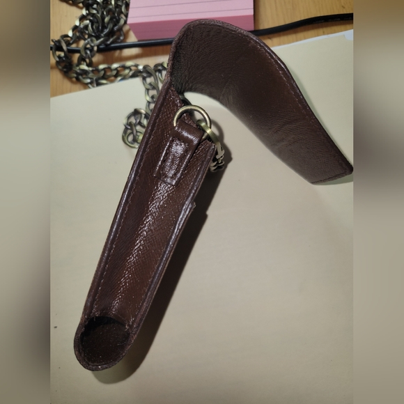 Louis Vuitton Damier Ebene Cigarette Case Pouch with Chain Strap - Picture 7 of 10